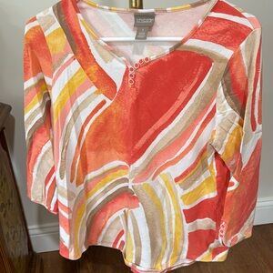 Chicos sz 1 print top